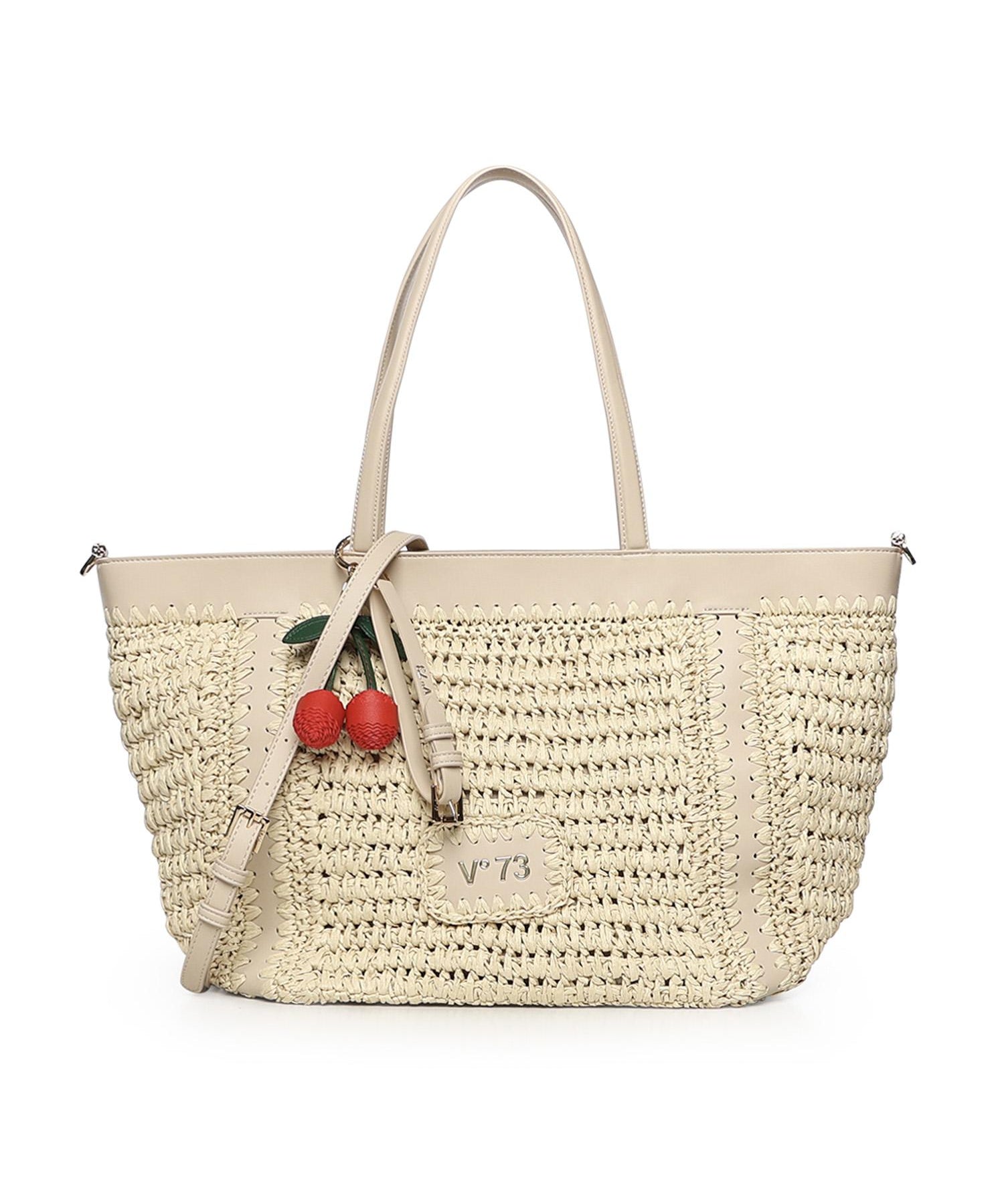 Borsa shopping con logo 73BS9M301 ALISYAOFF WHITE V° 73 