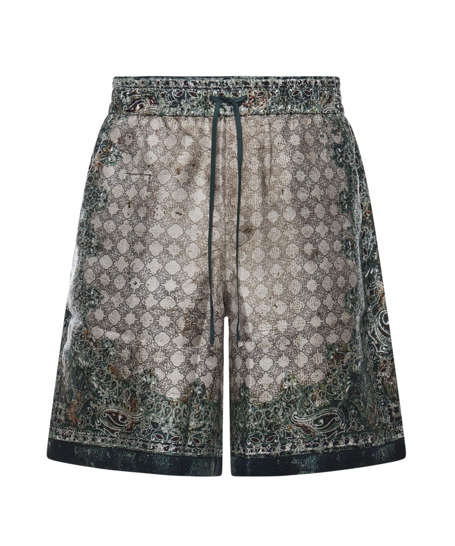 Bermuda con stampa in seta AMBMSO1036 900 AMIRI 