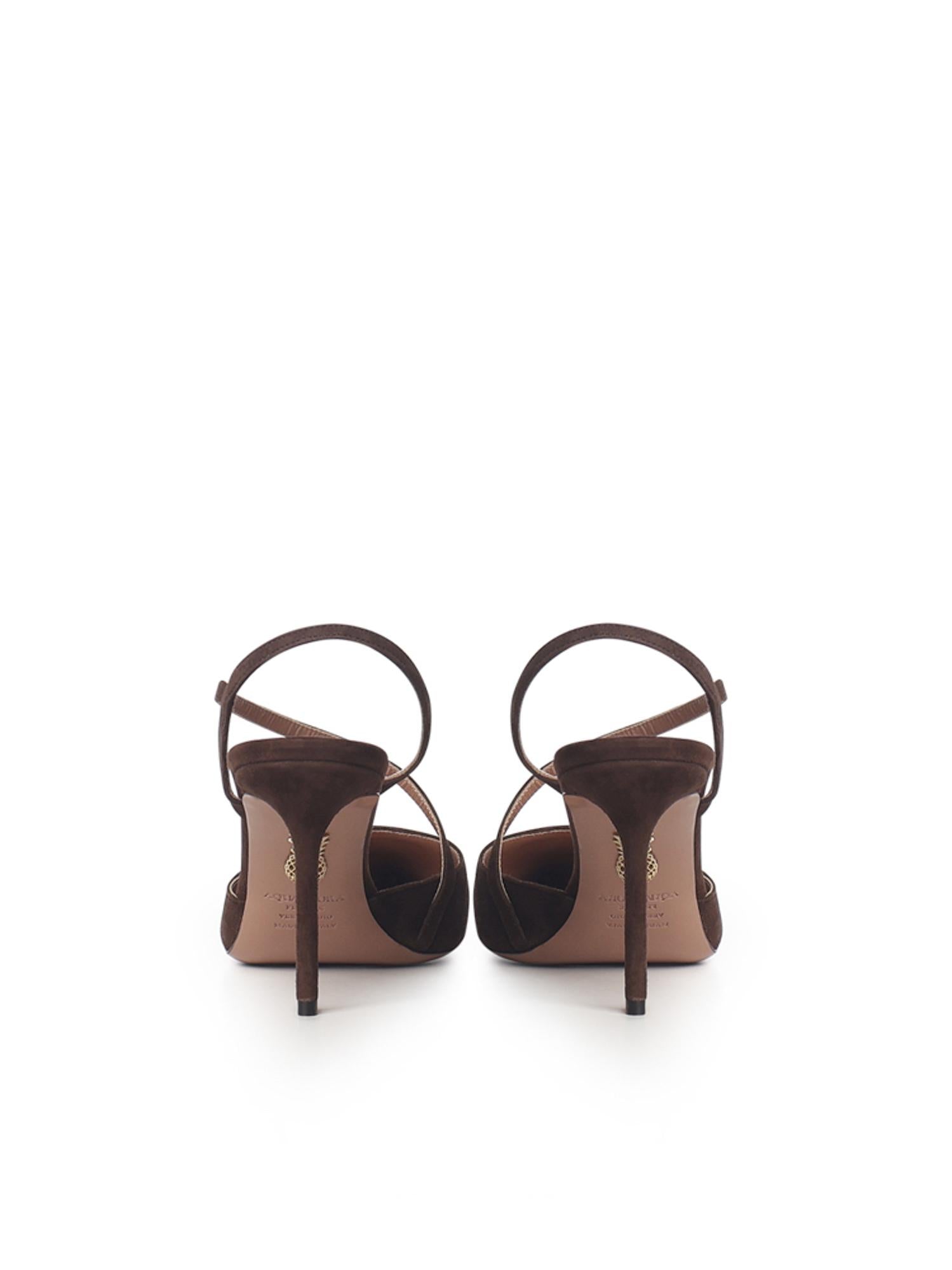 Pumps Dynasty in suede DYNMIDP0 SUEESP AQUAZZURA 