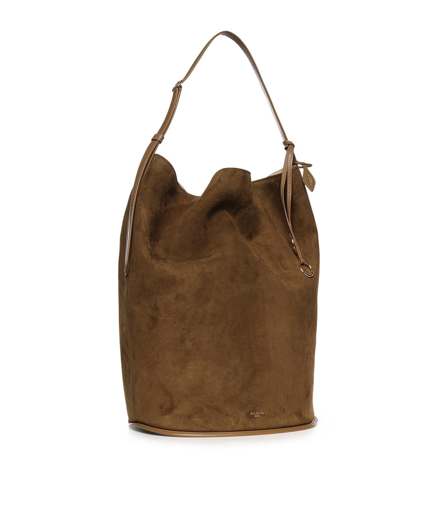 Secchiello Hip Large in suede AA1L6006CA577 A47 ALAIA 