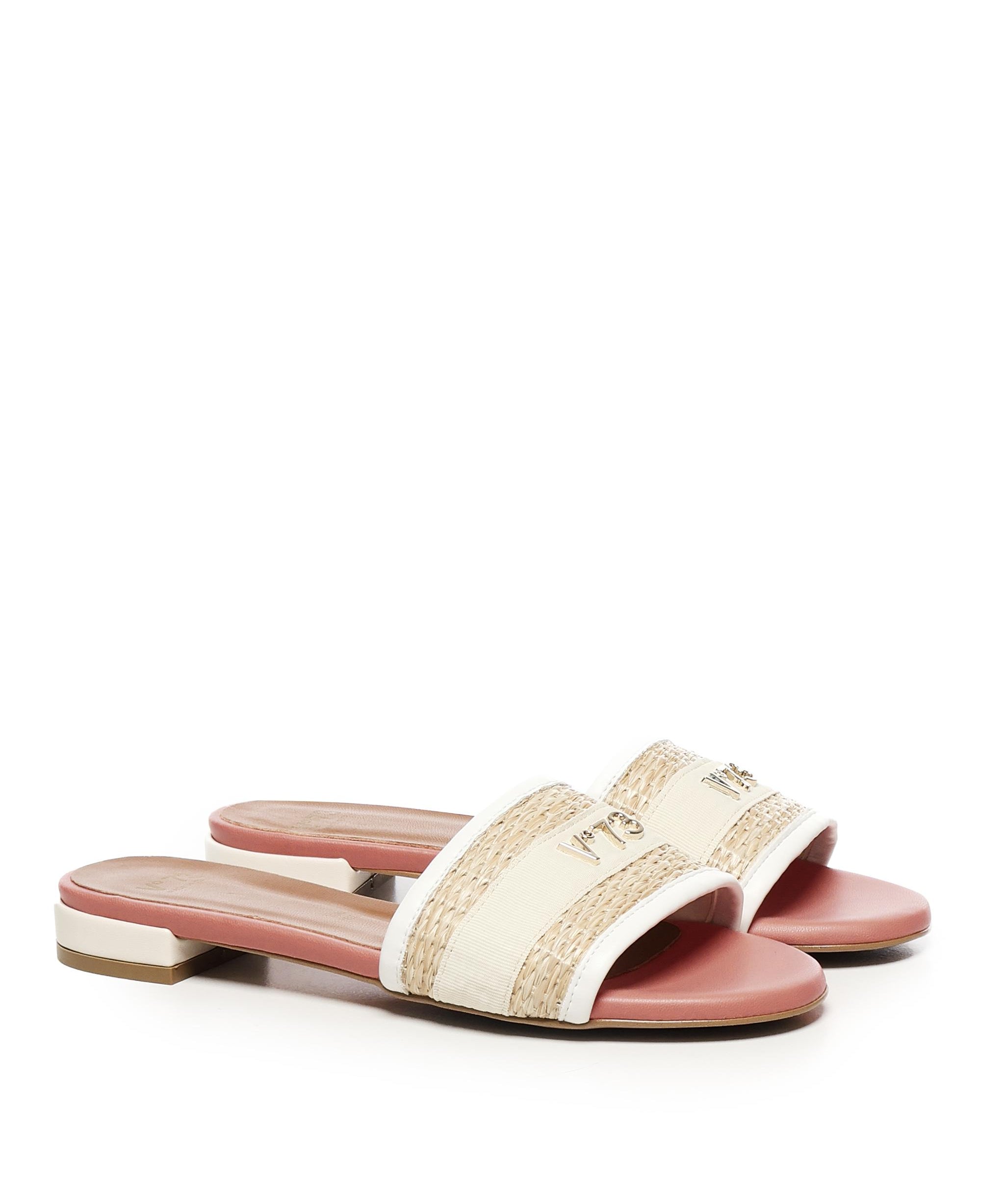 Ciabattine Janette<BR/> 73SC8VD02PAG JANETTEOFF WHITE/NATUR V° 73 