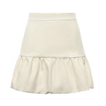 Minigonna con balza 105767 A2QVZ00 PINKO 