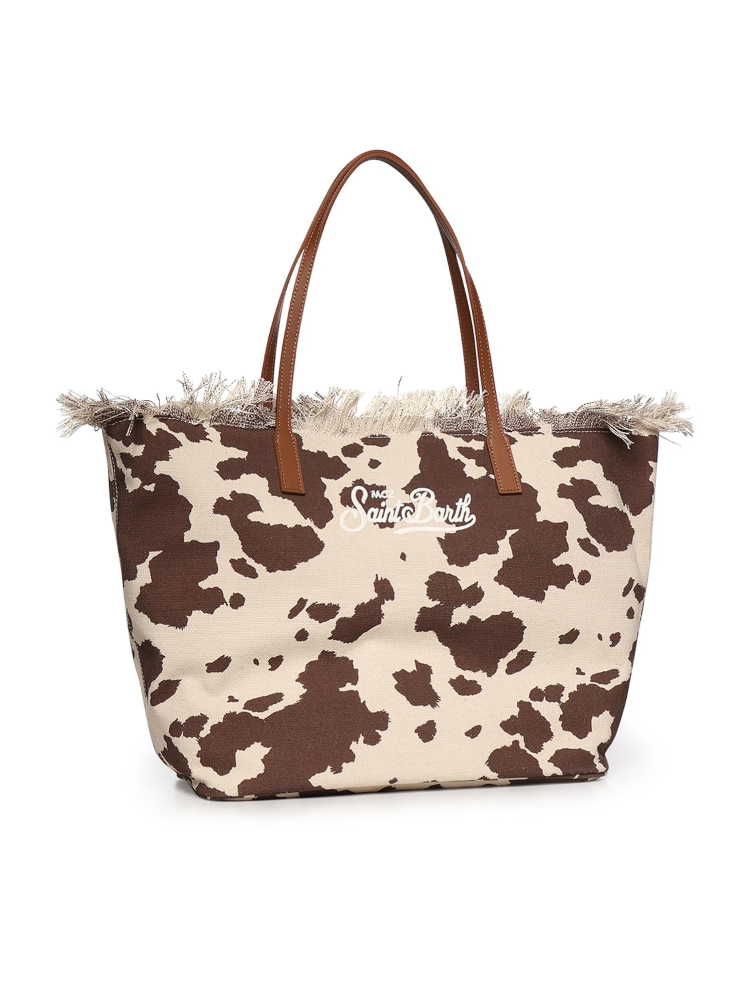 Borsa City in canvas con stampa CBF0001 01750L MC2 SAINT BARTH 