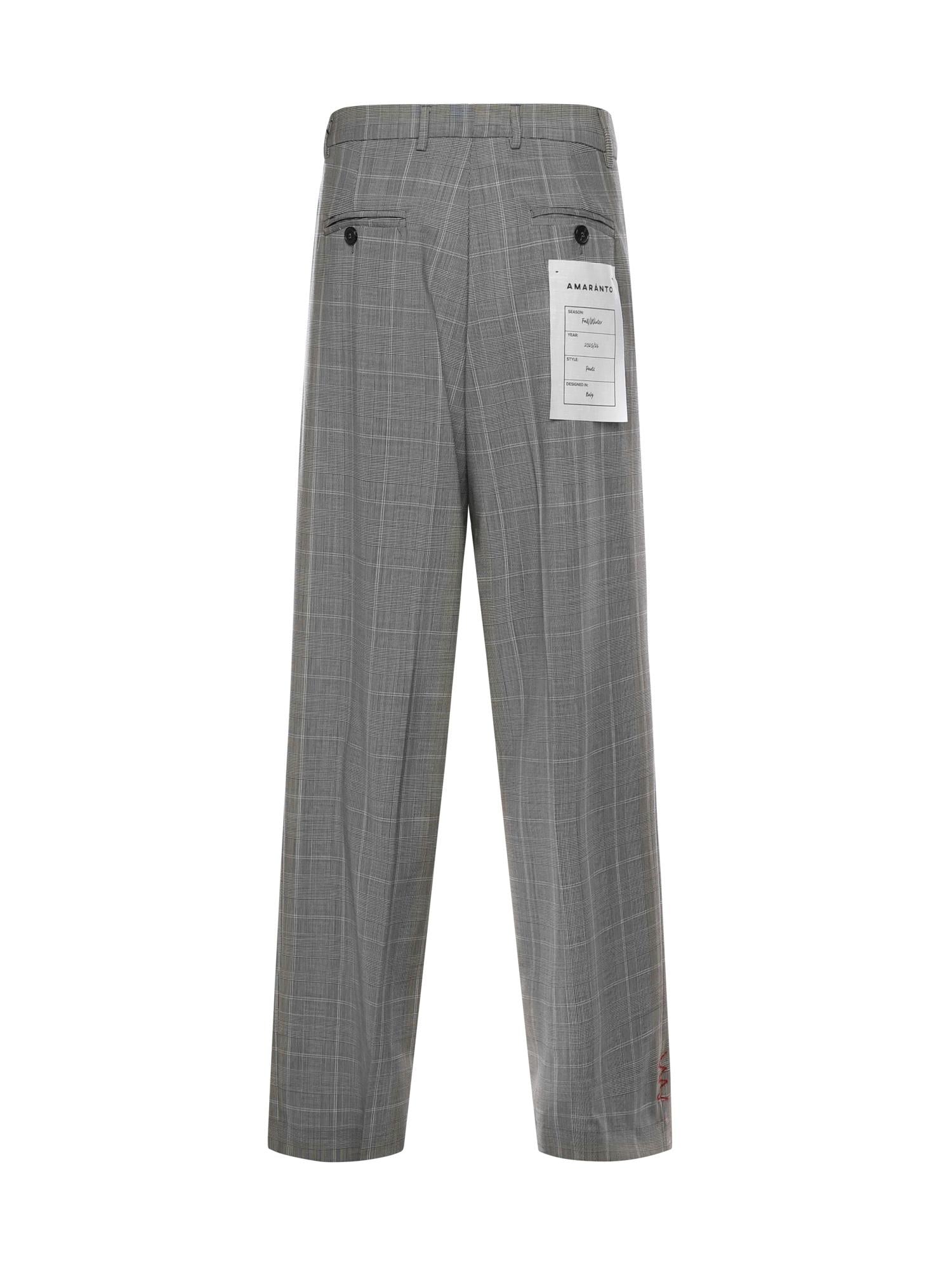 Pantalone in lana B6F0073 FF AMARANTO 