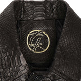 Giubbotto Julius in pelle<BR/> JULIUS CAESAR PITONENERO GIULIANO GALIANO 