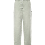 Pantaloni in gabardine con logo MP1723 1350F0089 MIU MIU 