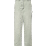 Pantaloni in gabardine con logo MP1723 1350F0089 MIU MIU 