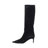 Stivali in suede CU1139 A680780999 DOLCE & GABBANA 