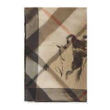 Foulard in seta Check effetto acquerello 8121392 A2021 BURBERRY 
