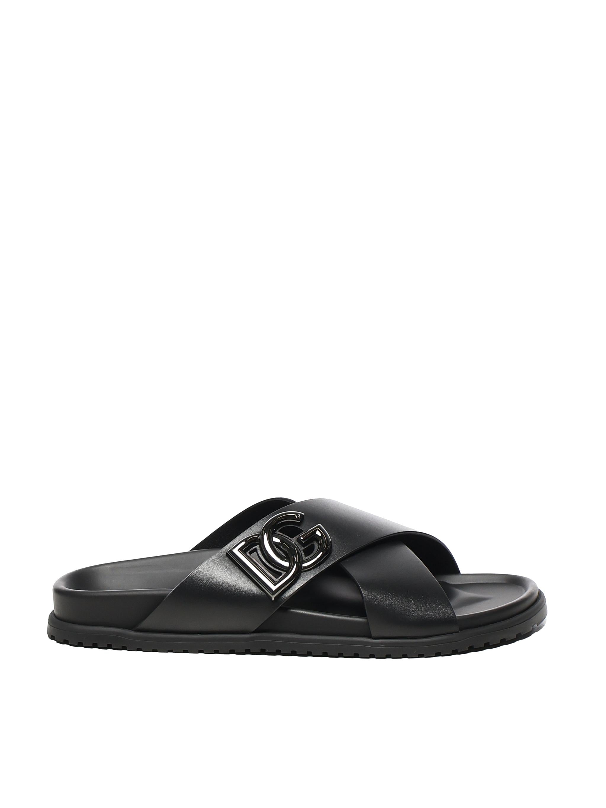 Sandalo in pelle di Vitello A80525 A9Q6780999 DOLCE & GABBANA 