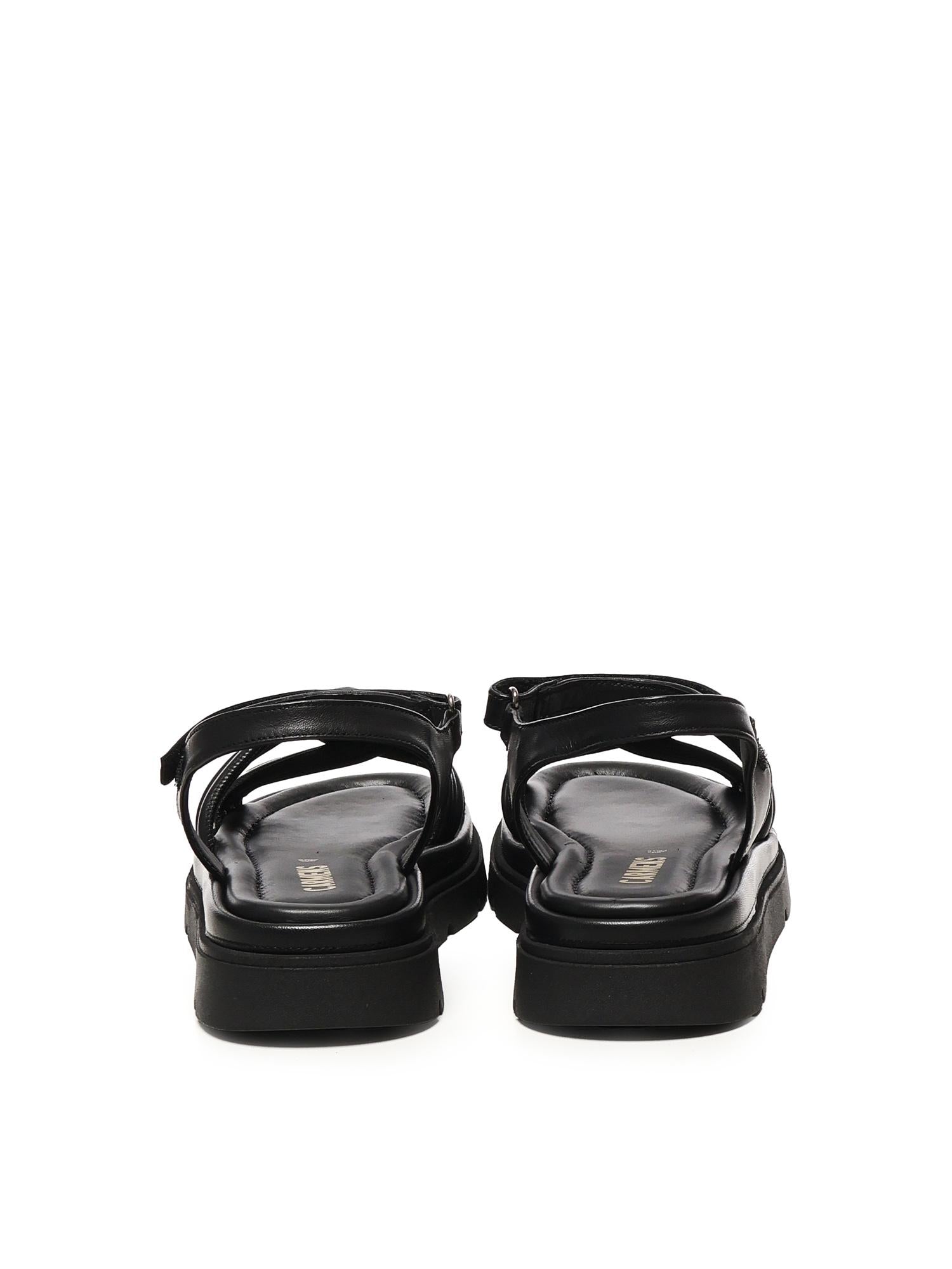 Sandalo flat Thea Twist<BR/><BR/> A55305 NERO CARMENS 