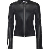 Top biker con zip 325CT0436PU0049 9999 COURREGES 