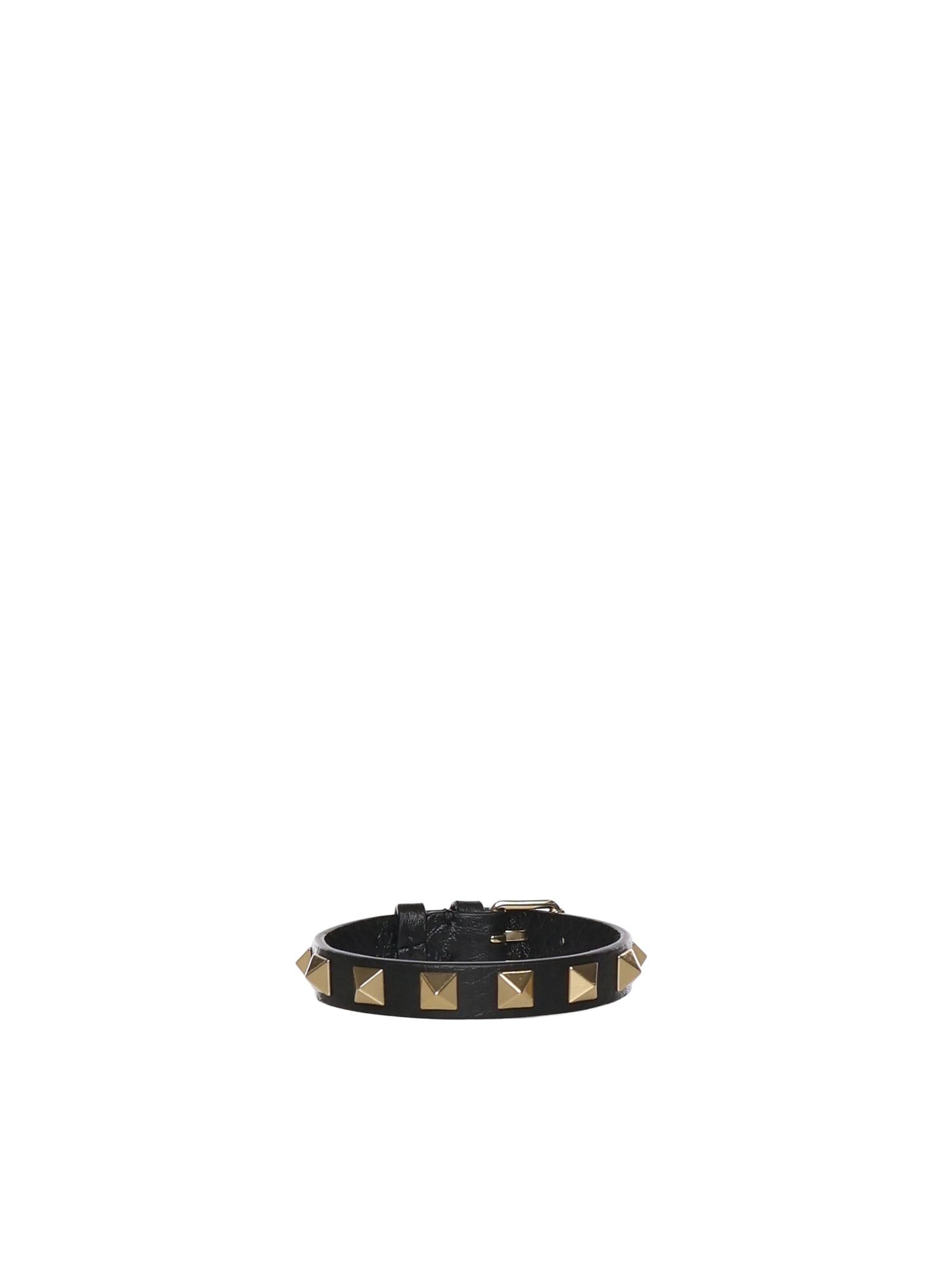 Bracciale Rockstud in pelle e borchie 8Y2J0X53 HAU0NO VALENTINO GARAVANI 