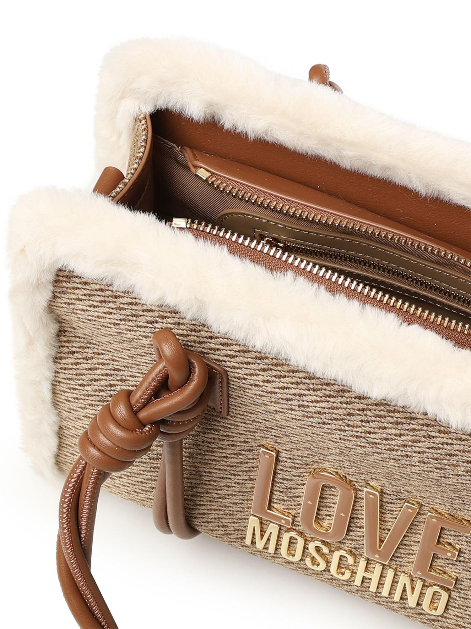 Borsa a mano con logo JC4387PP0NKH1 20A LOVE MOSCHINO 