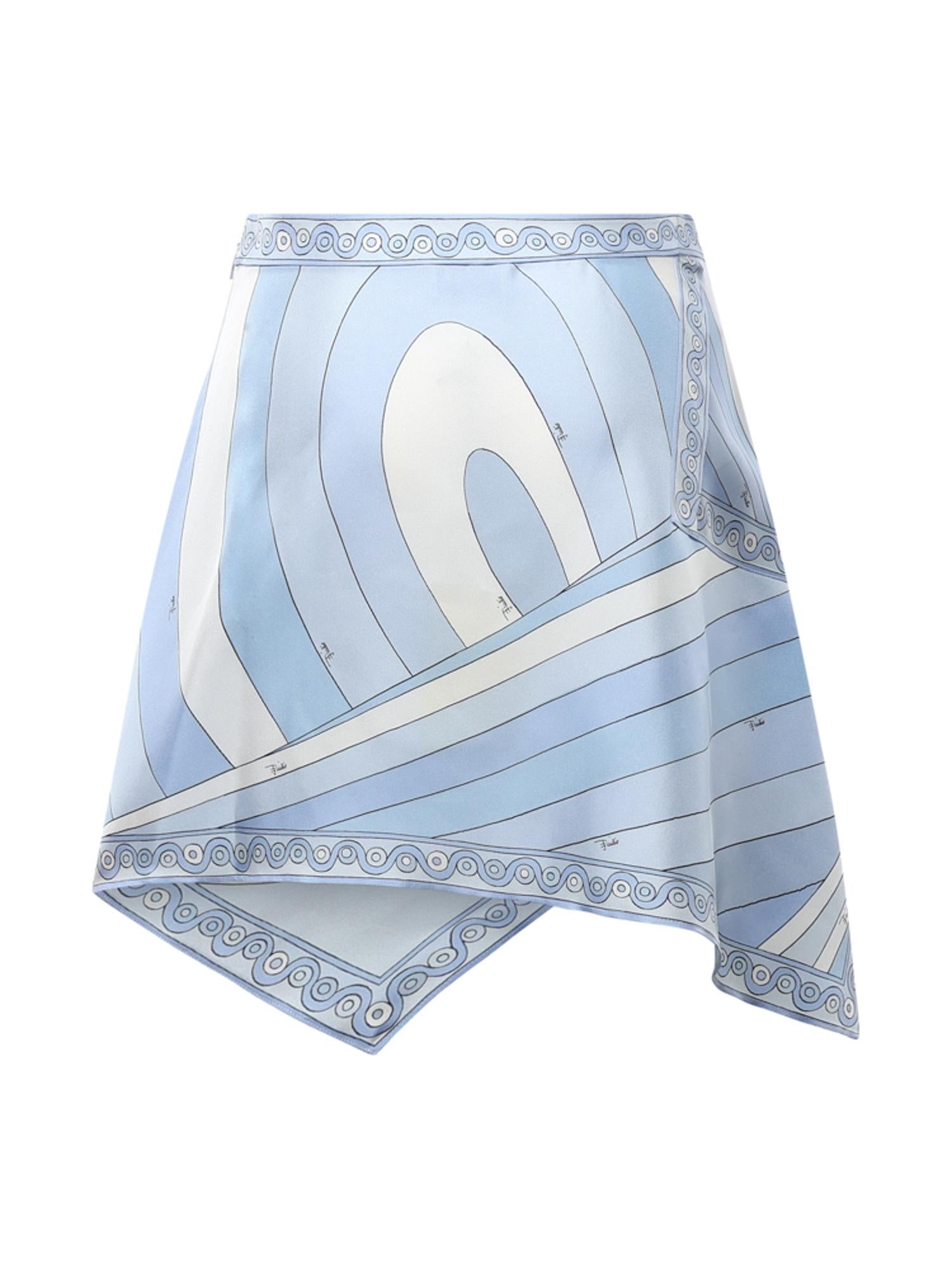 Gonna foulard in seta con stampa Iride 6HRV87 6H756012 PUCCI 