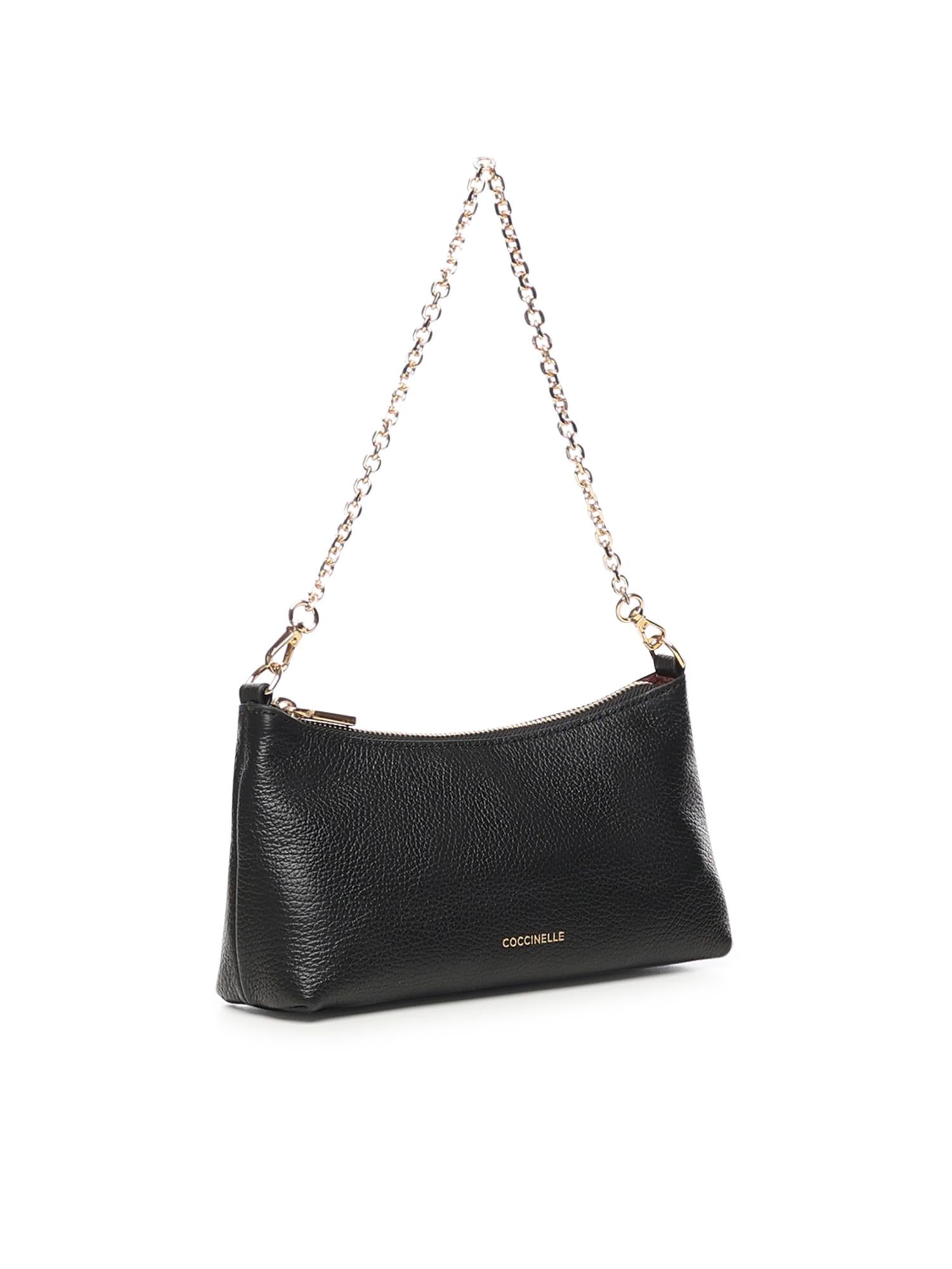 Minibag in pelle con grana E5QH0550101 001 COCCINELLE 