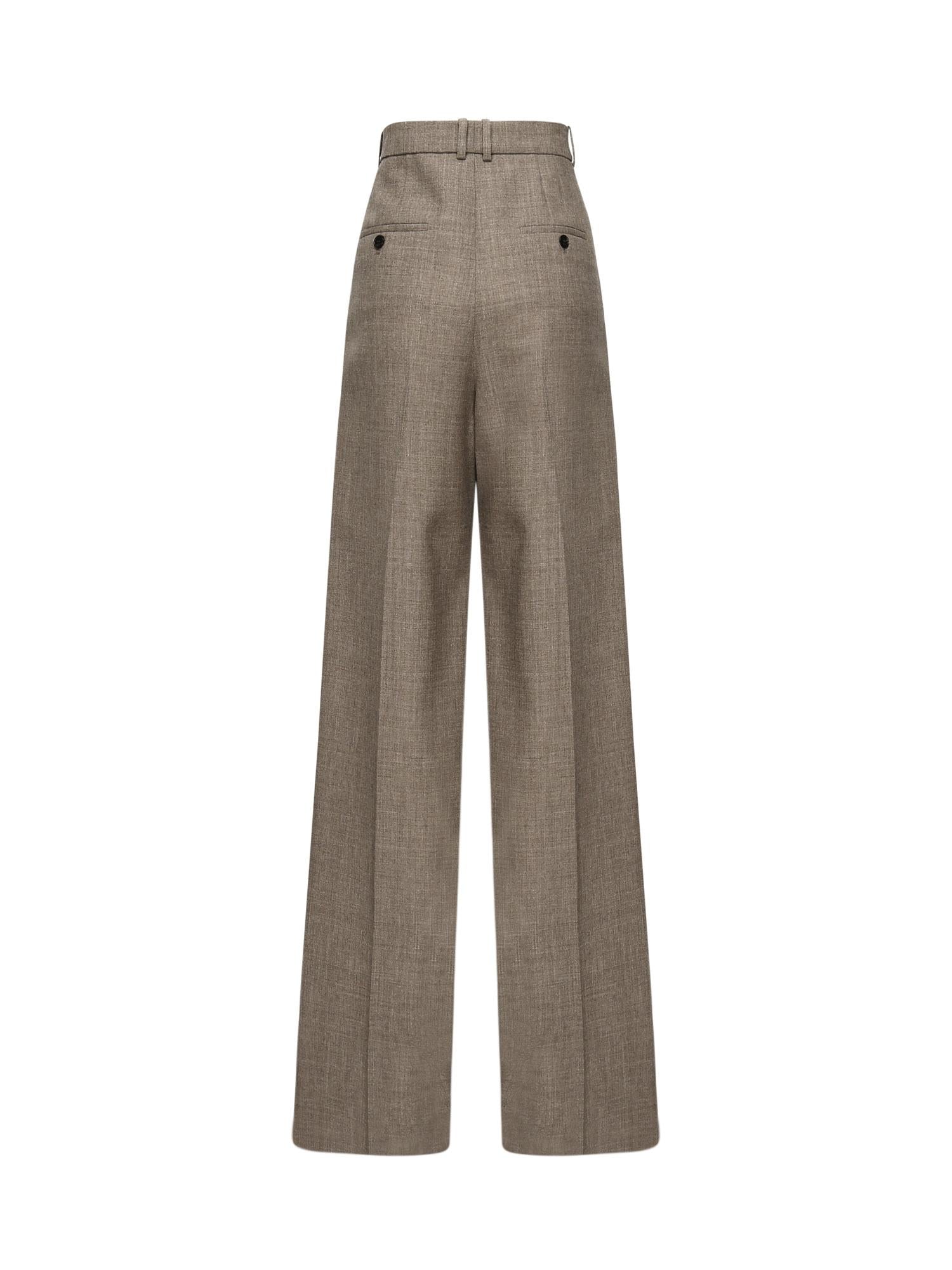 Pantaloni a gamba ampia in lana 824389 Y5K322656 SAINT LAURENT 