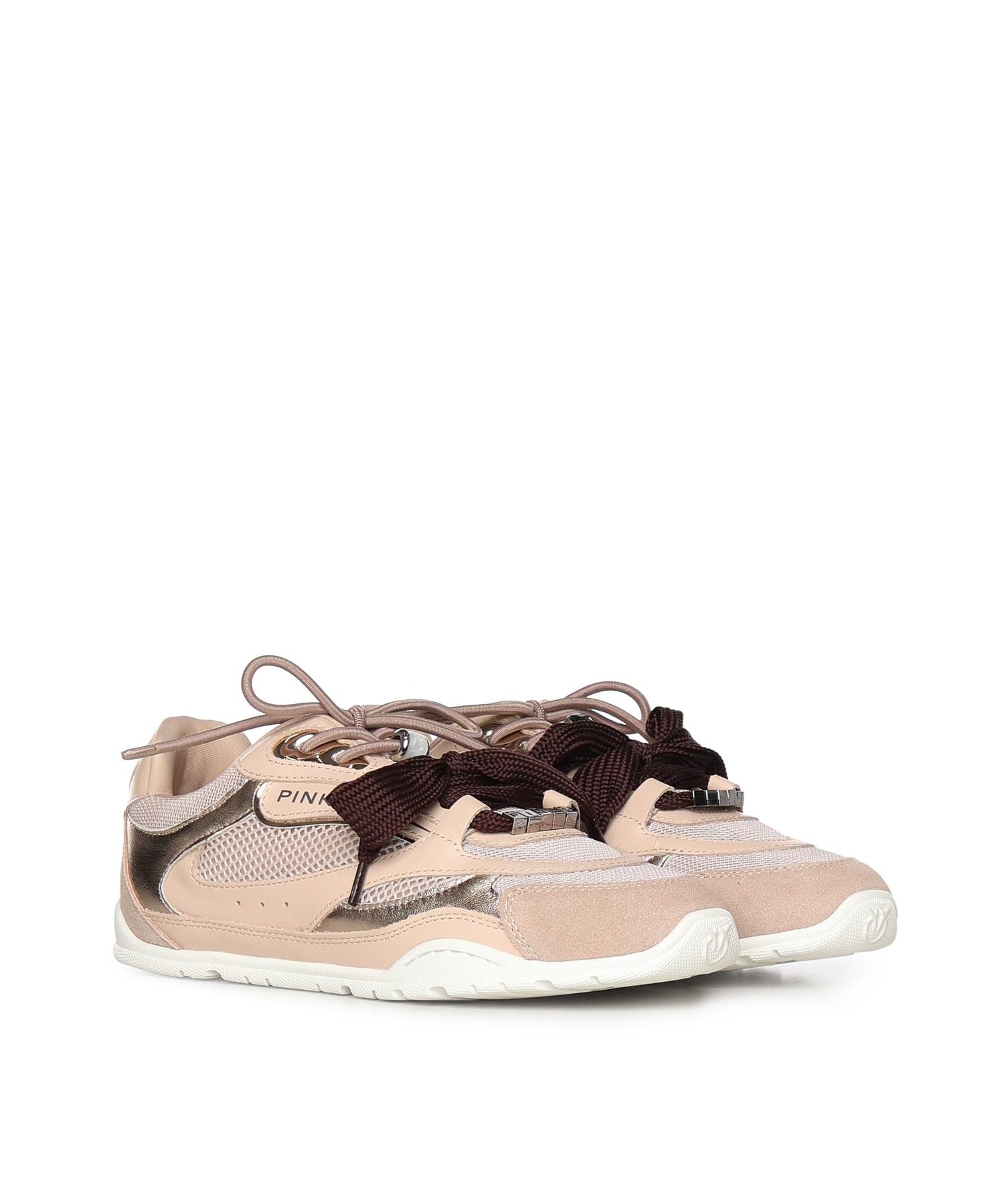 Sneakers con lacci doppi e applicazioni gioiello SS0185 P020P26 PINKO 