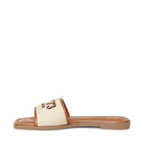 Sandali flat Responsible 73 con logo 73SC9Y501CAN RESPONSIBLE 73 FLATNATURALE/CUOIO V° 73 
