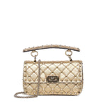 Borsa Rockstud Spike in nappa laminata 7W2B0123 IEWCES VALENTINO GARAVANI 