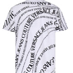 T-shirt in jersey di cotone con stampa 80GAH6R0 JS555L02 VERSACE JEANS COUTURE 