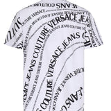 T-shirt in jersey di cotone con stampa 80GAH6R0 JS555L02 VERSACE JEANS COUTURE 