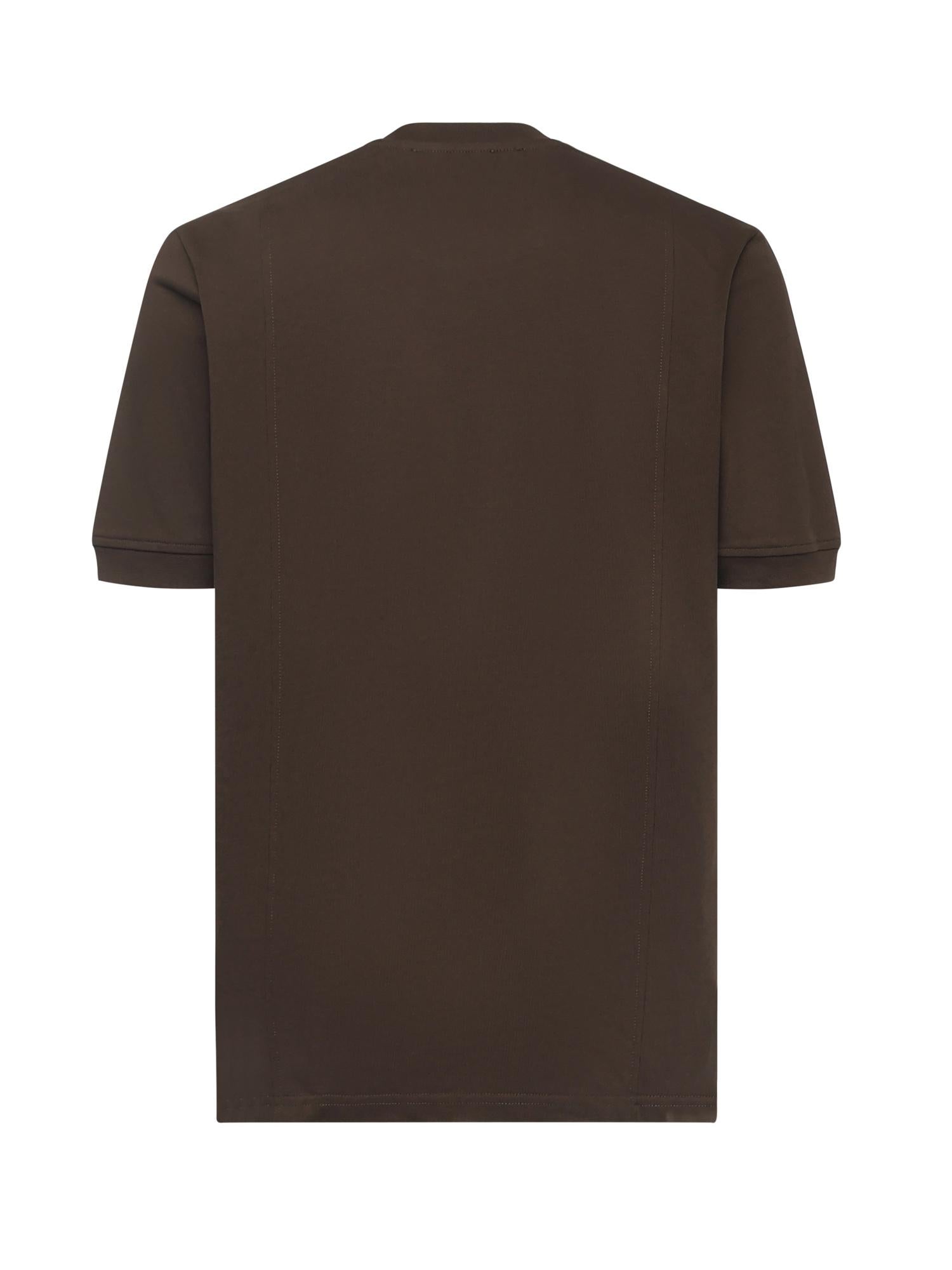 T-shirt in puro cotone BOB KAKI GIULIANO GALIANO 