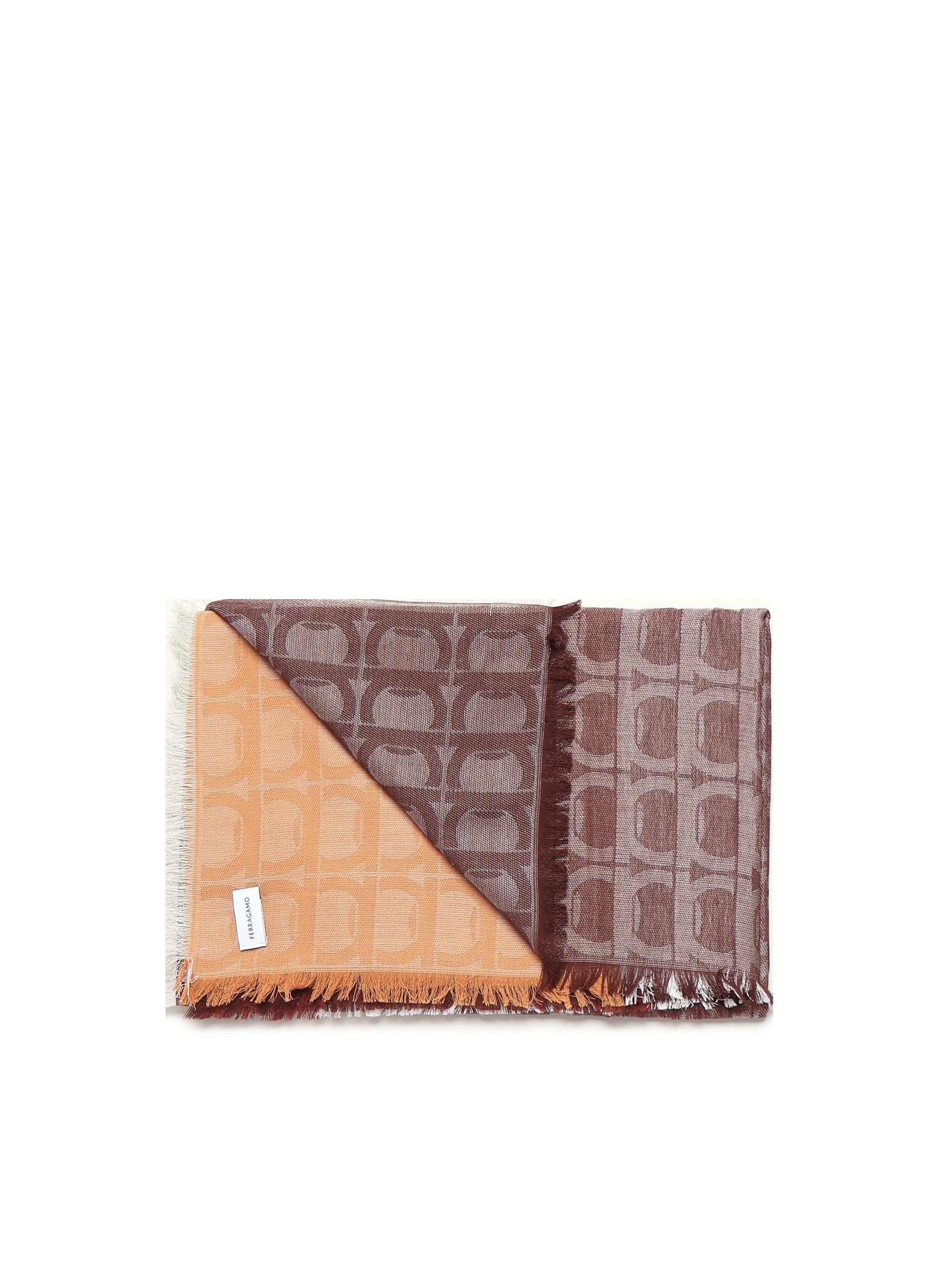 Stola jacquard Gancini Monogram 520142 785240001 FERRAGAMO 