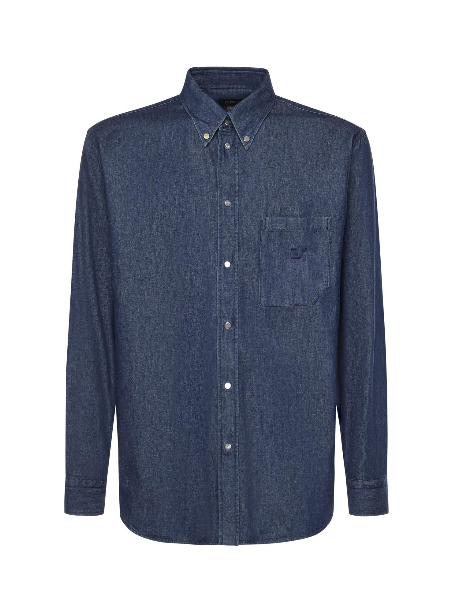 Camicia in Chambray FS1296 AVZGF0QA2 FENDI 