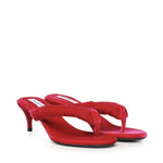 Mule infradito con tacco in velluto AA3S2003A014 426 ALAIA 