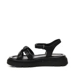 Sandalo flat Thea Twist<BR/><BR/> A55305 NERO CARMENS 