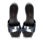 Sandali piatti Miryam<BR/> MIRYAM RETTILE JEANS GIULIANO GALIANO 