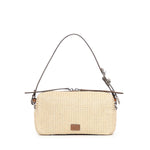 Borsa a spalla in rafia con logo 106661 A391HH2O PINKO 