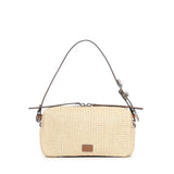 Borsa a spalla in rafia con logo 106661 A391HH2O PINKO 