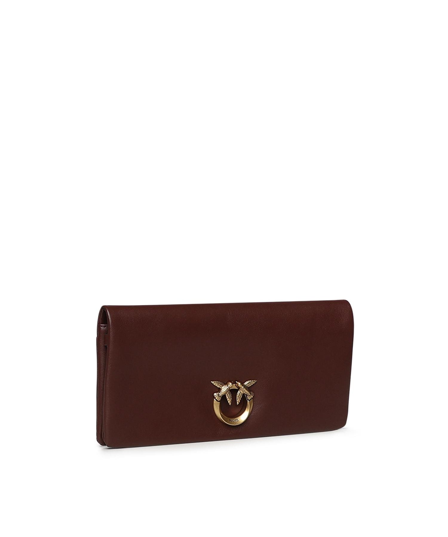 Pochette Love Bag Click Soft Horizontal in pelle 106022 A0QOR49Q PINKO 