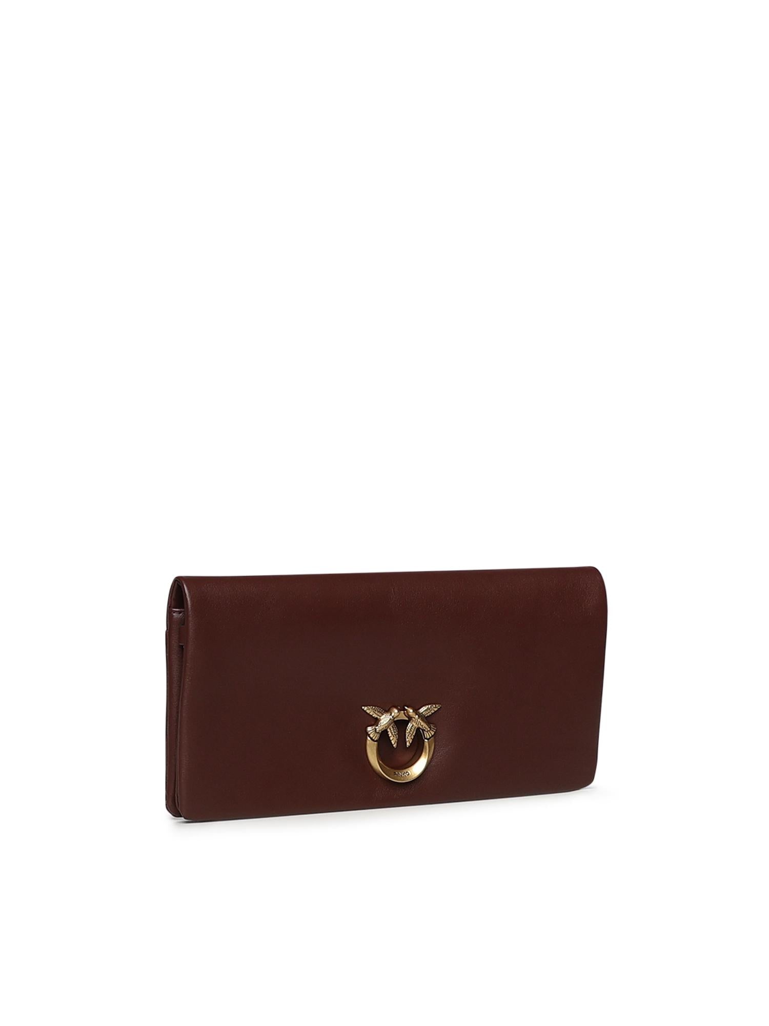 Pochette Love Bag Click Soft Horizontal in pelle 106022 A0QOR49Q PINKO 