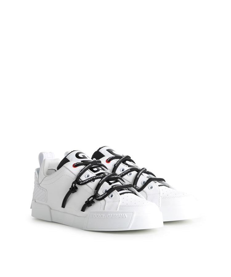 Sneaker Portofino in vitello e vernice CS1783 AJ98689697 DOLCE & GABBANA 