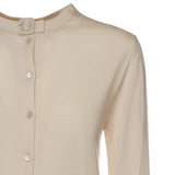 Cardigan in lana merino 126MGI045FI0071 1069 COURREGES 