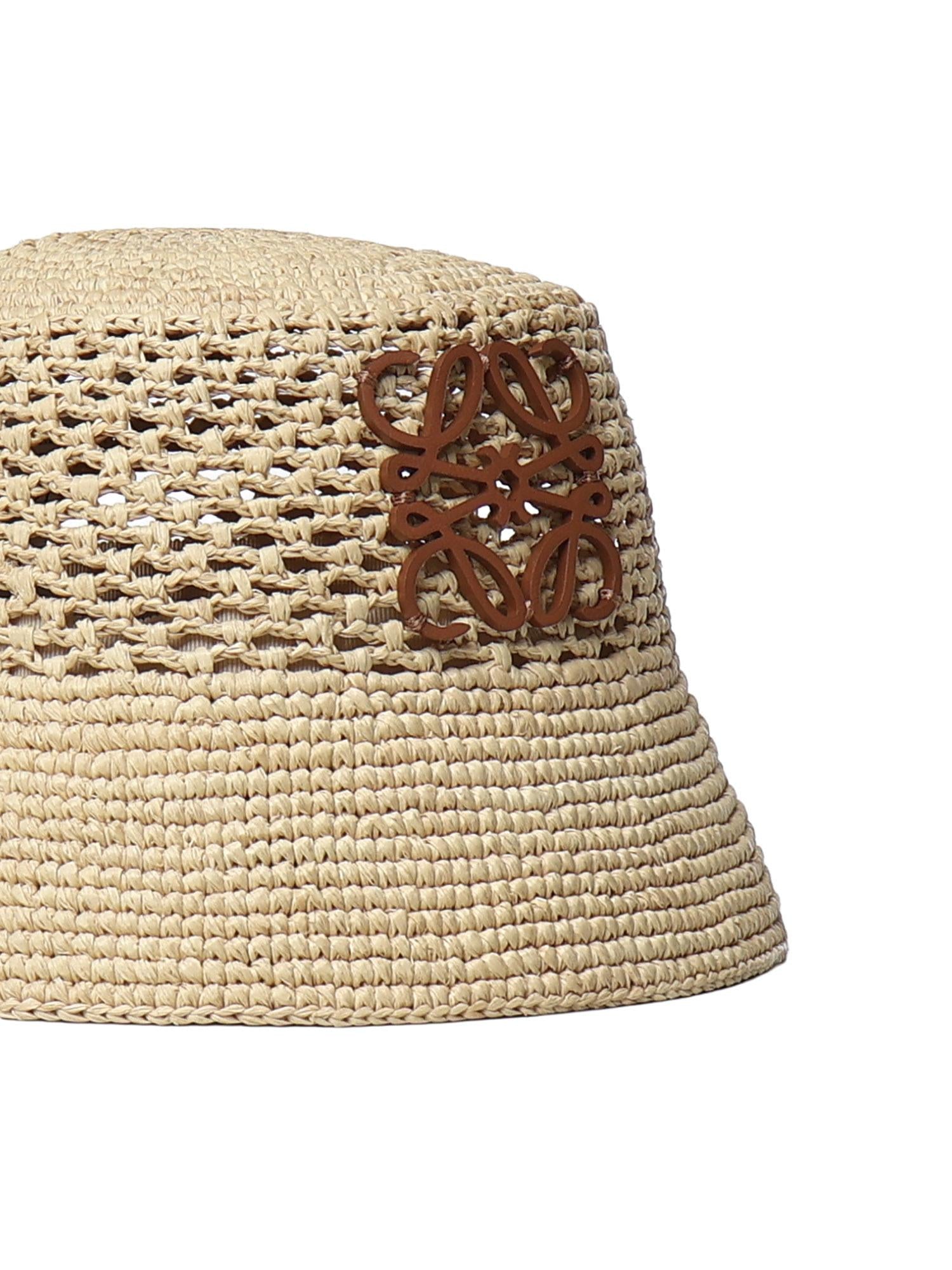 Bob Anagram in rafia e pelle di vitello<BR/> K820HB1XD0 2123 LOEWE 