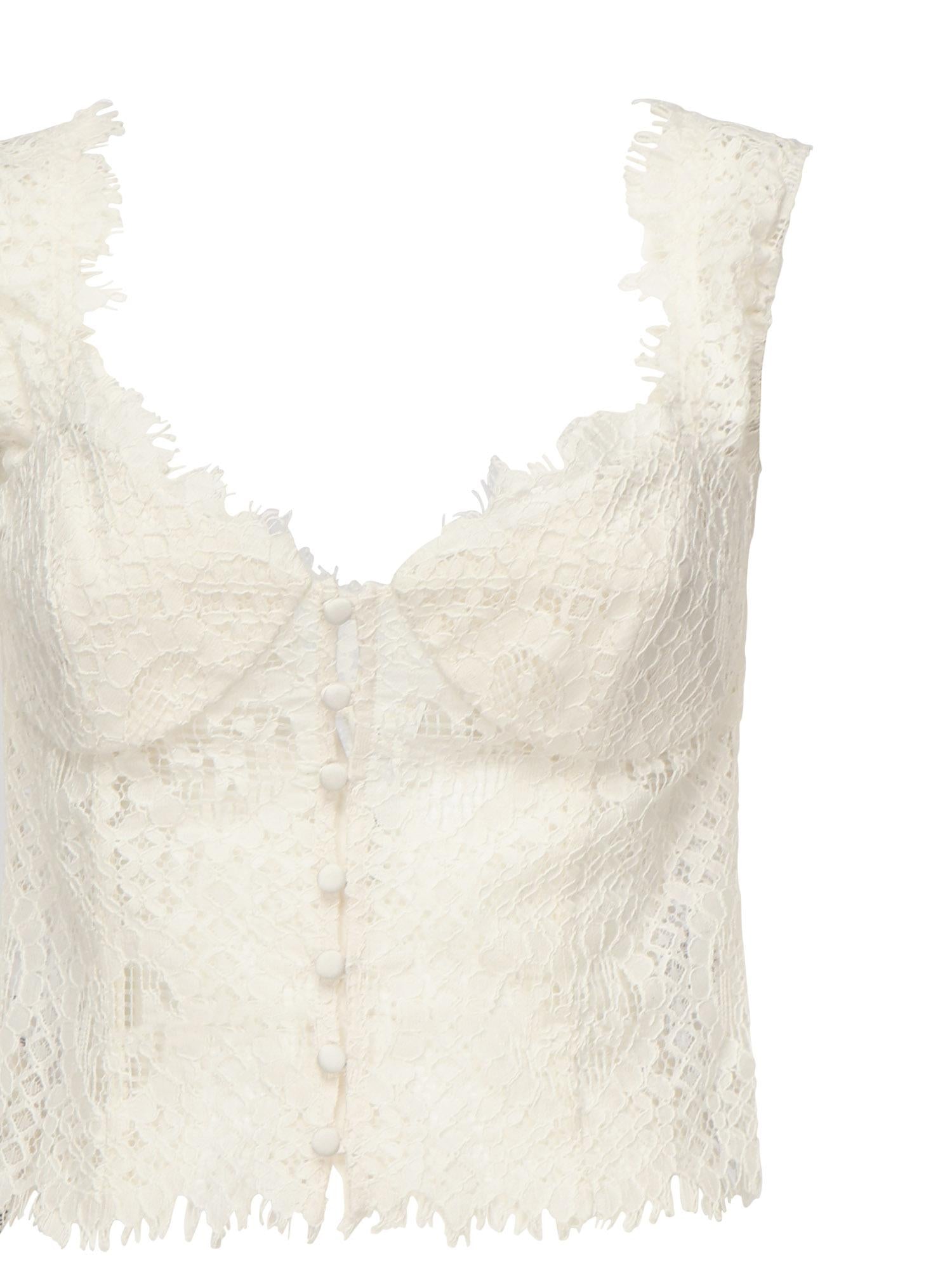 Top in pizzo Waverly CT2242 CREAM FOR LOVE & LEMONS 