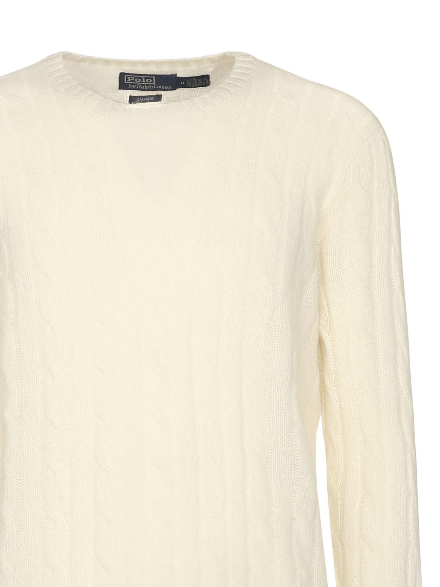 Maglia in cashmere a trecce 710876728 010 POLO RALPH LAUREN 