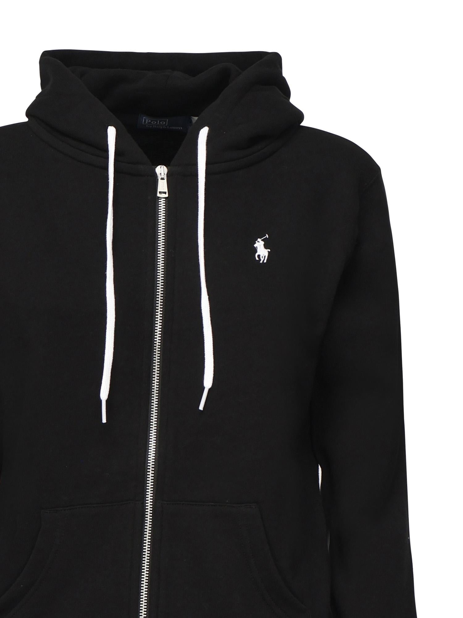 Felpa con zip e logo 211935584 010 POLO RALPH LAUREN 