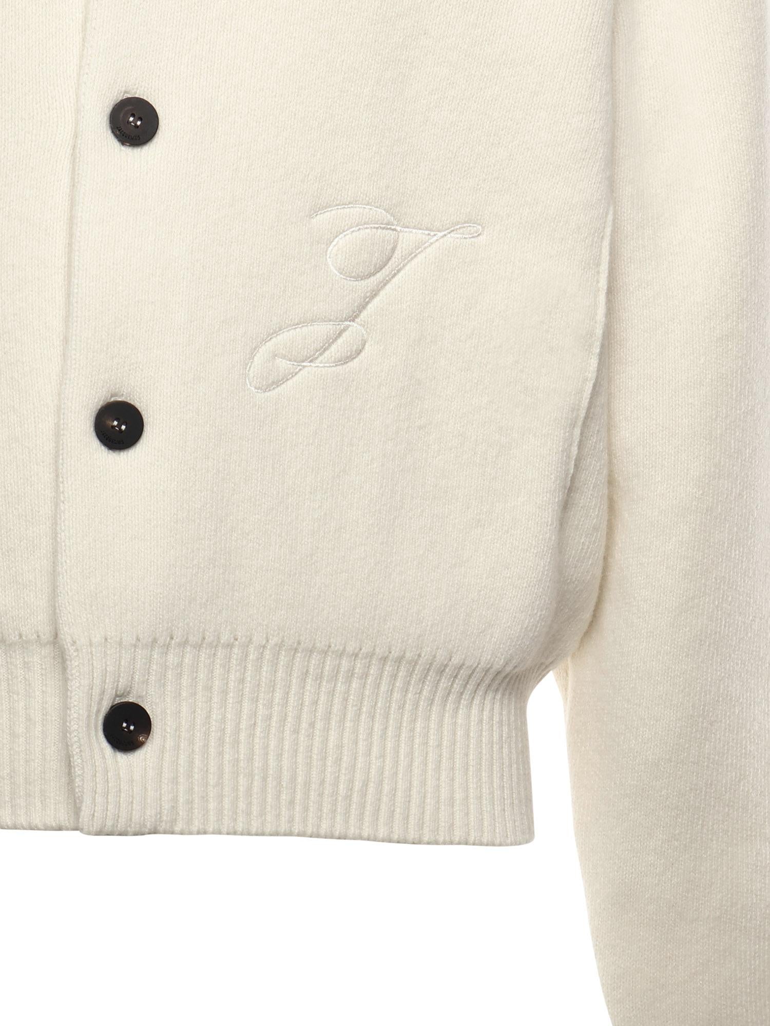 Cardigan "Le Cardigan Pallone" in lana vergine e cashmere 25HCDM00567AK00278 110 JACQUEMUS 