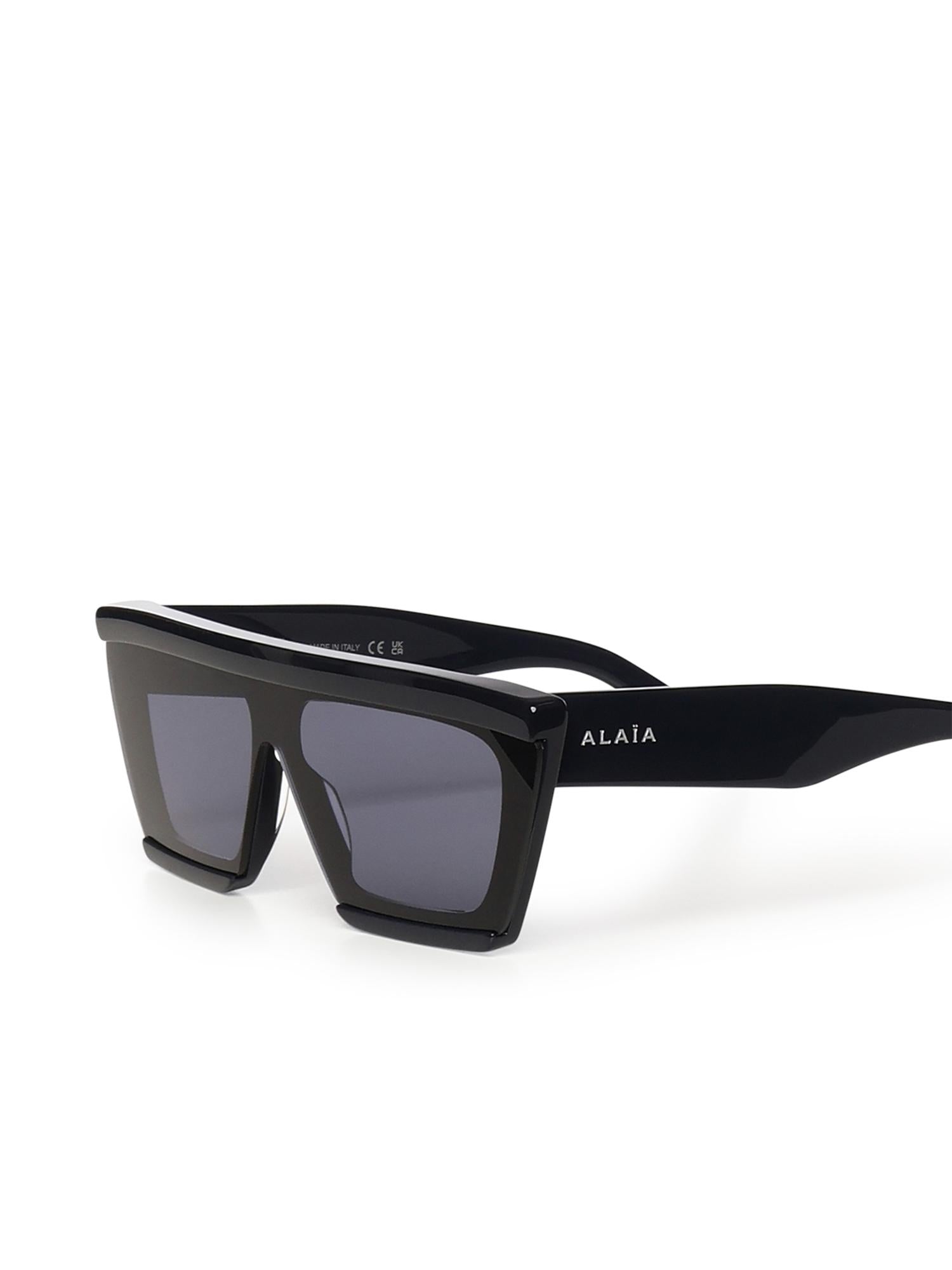 Occhiali da sole rettangolari in acetato AA0104S004  ALAIA 