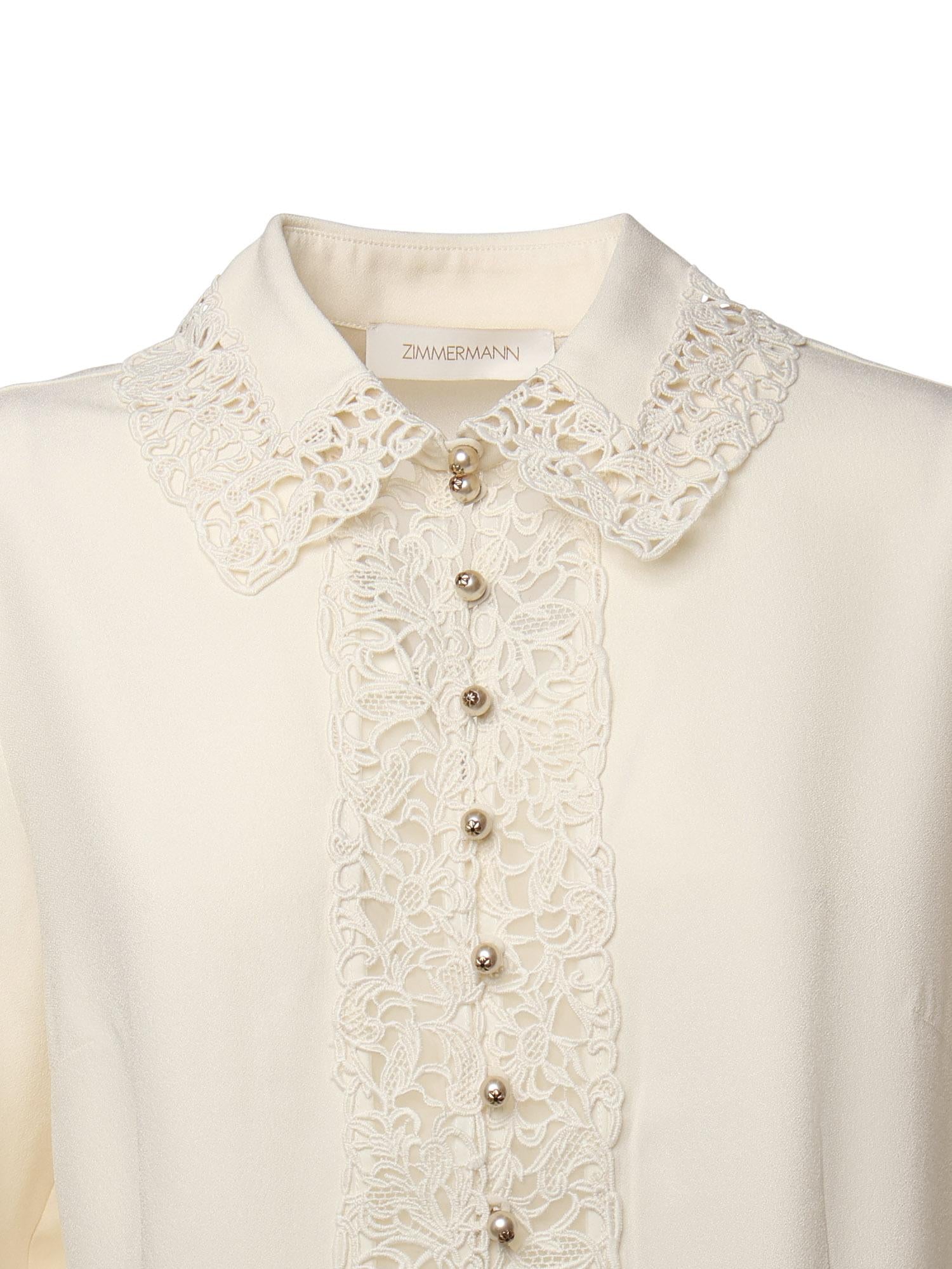 Camicia con finiture in pizzo 5398TF25R CRM ZIMMERMANN 