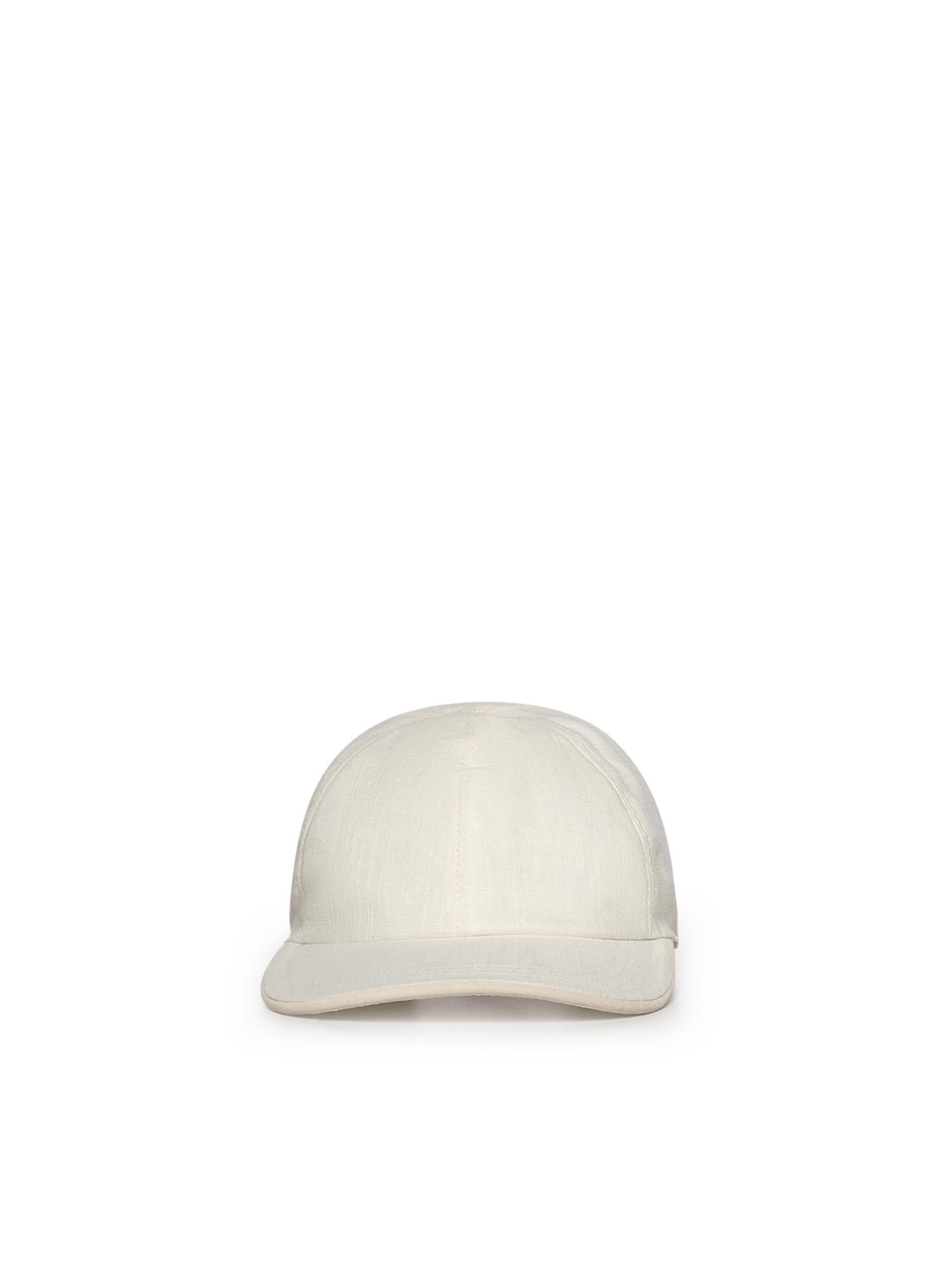 Cappello da baseball in lino e cotone M77CPLM25TES0M226 01-02 ELEVENTY 
