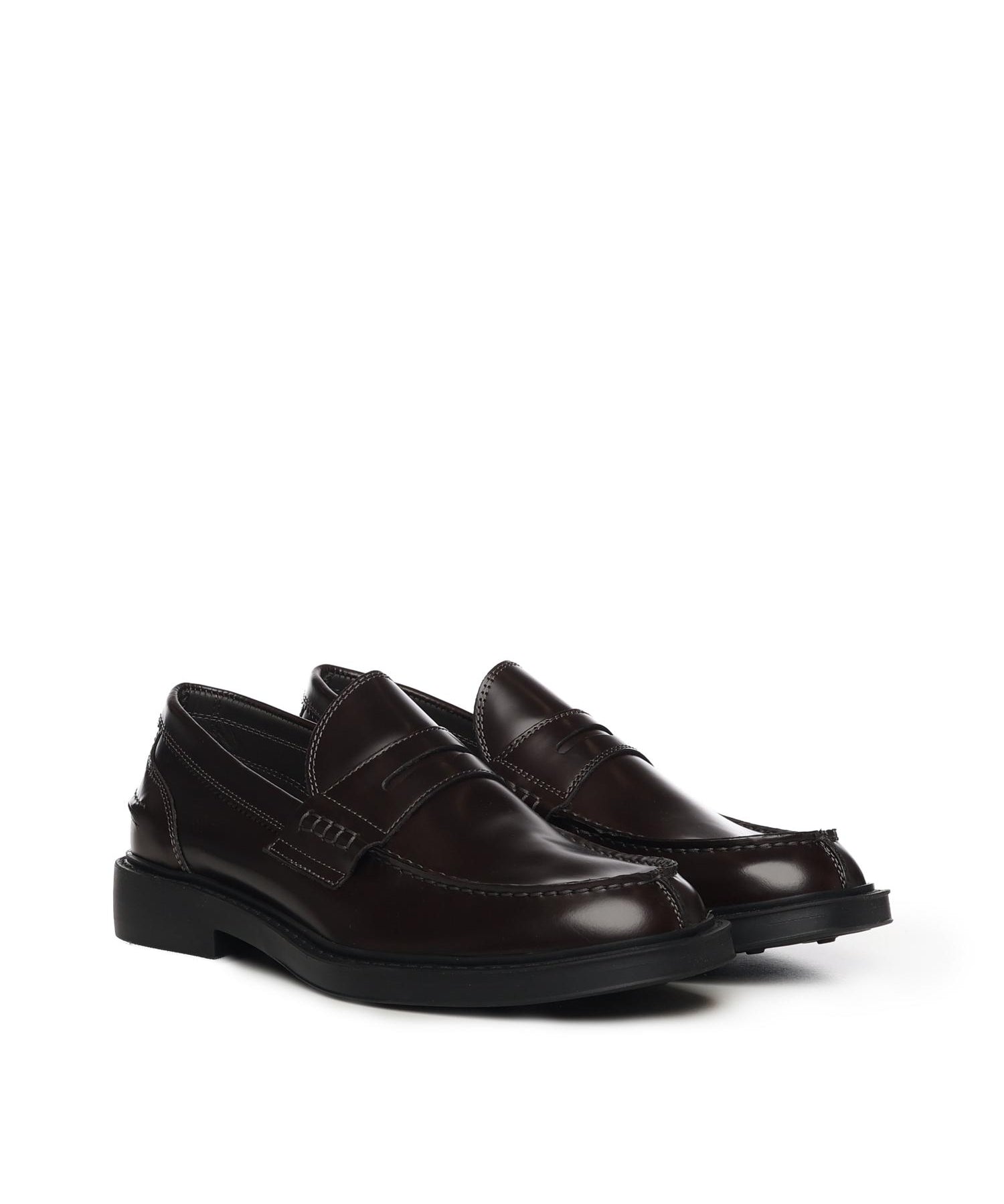Mocassino Dover in pelle 22937 MORO ANTICA CUOIERIA 