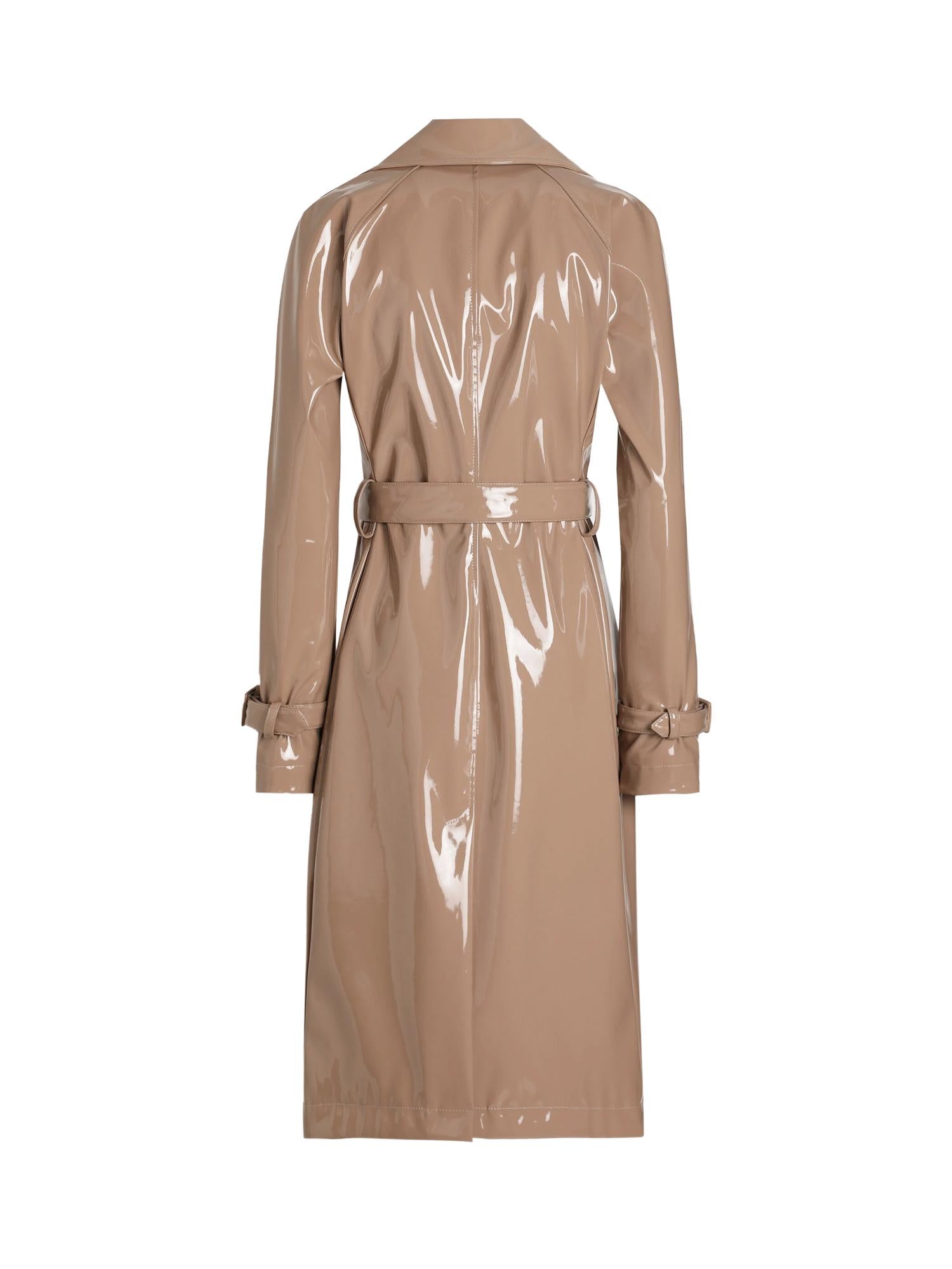 Trench in ecopelle spalmato F0W3WT FUSW7M0179 DOLCE & GABBANA 