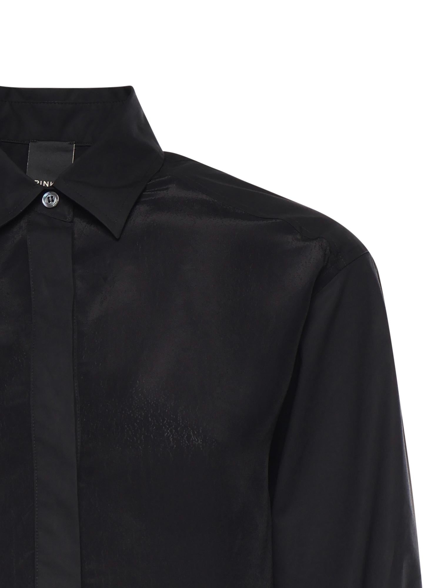 Camicia in popeline e crêpe 105434 A3DLZ99 PINKO 