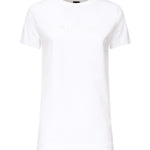 T-shirt con ricamo logo lettering 101752 A2RDZ04 PINKO 